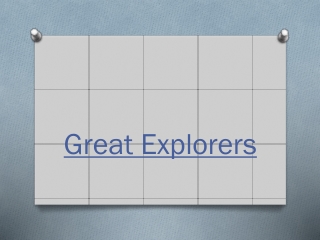 Great Explorers