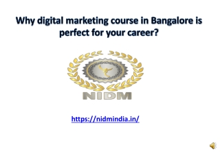 Why digital marketing course in Bangalore is perfect for your career?