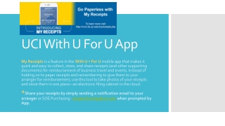 UCI With U For U App