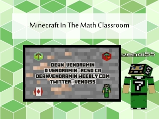 Minecraft In The Math Classroom