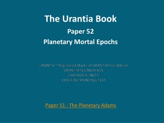 The Urantia Book