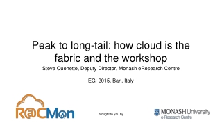 Peak to long-tail: how cloud is the fabric and the workshop