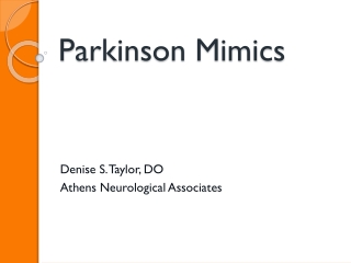 Parkinson Mimics