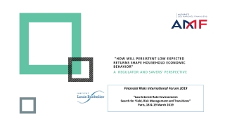 “How will Persistent Low Expected Returns Shape Household Economic Behavior”