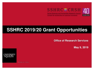 SSHRC 2019/20 Grant Opportunities