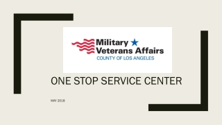 One Stop Service Center May 2018