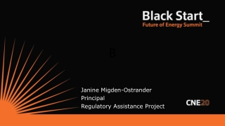 Janine Migden -Ostrander Principal Regulatory Assistance Project