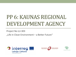 Pp 6: Kaunas regional development agency