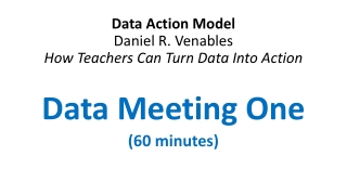 Data Action Model Daniel R. Venables How Teachers Can Turn Data Into Action