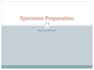 Specimen Preparation