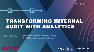 Transforming Internal Audit with Analytics