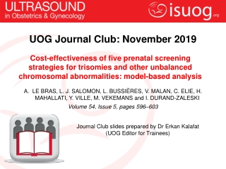 UOG Journal Club: November 201 9