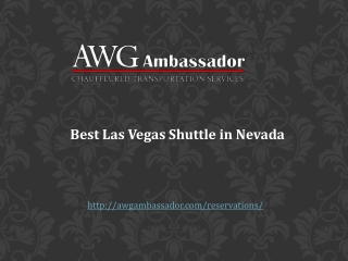 Best Las Vegas Shuttle in Nevada