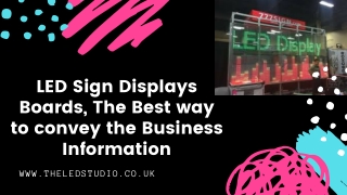 LED Sign Display Boards – Innovative LED Displays & Screen Solutions