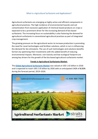 My Biggest Agricultural Surfactants Market Lesson...