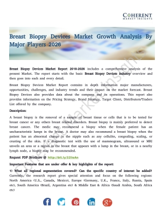 Breast Biopsy Devices Market Growth Analysis By Major Players 2026