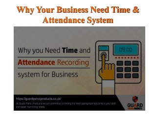 Why You Need Time and Attendance Recording System