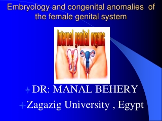 Embryology and congenital anomalies of the female genital system