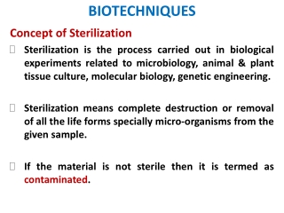 BIOTECHNIQUES