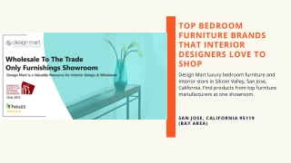 Find Bedroom Furniture & Interior by Top Manufacturers in California