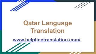 Qatar language translation