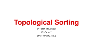 Topological Sorting