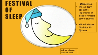 Festival of sleep