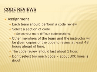 Code Reviews