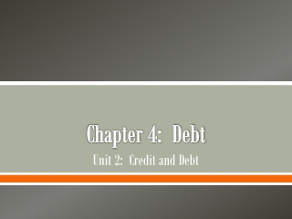 Chapter 4: Debt