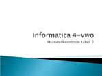 Informatica 4-vwo