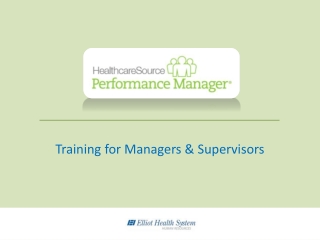 Training for Managers &amp; Supervisors