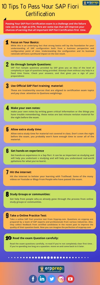 Best 10 Tips To Pass Your SAP Fiori Certification