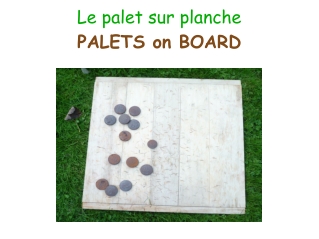 Le palet sur planche PALETS on BOARD