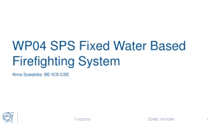 WP04 SPS Fixed Water Based Firefighting System