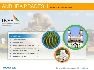 Executive Summary……………………. 3 Advantage State………………………... 5 Andhra Pradesh – An Introduction……. 6