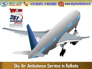 Pick Air Ambulance in Kolkata with Excellent Medical System