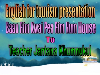 English for tourism presentation