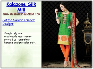 Kalazone Silk Mill Mill Se Seedha Grahak Tak