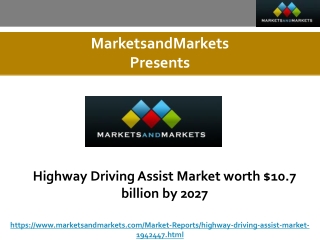 Highway Driving Assist Market worth $10.7 billion by 2027