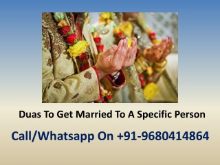 Duas To Get Married To A Specific Person