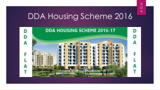 DDA Housing Scheme 2016