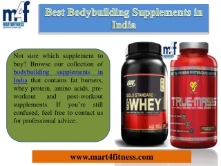 Buy Supplements Online India - Enjoy Lowest Prices
