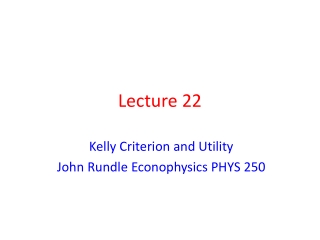 Lecture 22