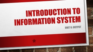 Introduction to information system