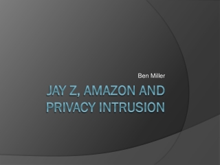 Jay z, amazon and privacy intrusion