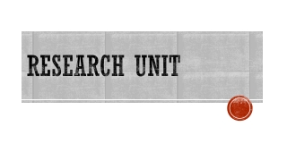 Research unit