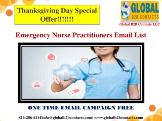 Emergency Nurse Practitioners Email List