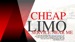 Limo Service Near Me