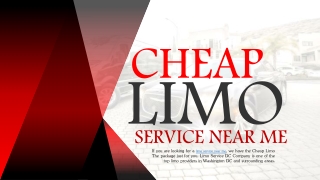 Cheap Limo Service Near Me