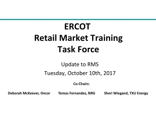 ERCOT Retail Market Training Task Force